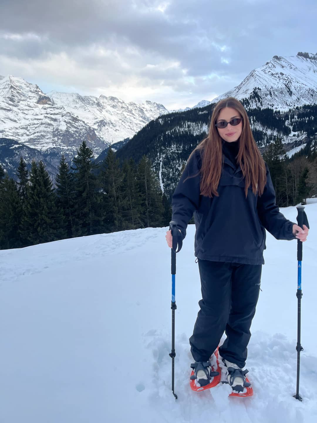 Raquetas de nieve en Interlaken, excursión guiada por la nieve profunda con vistas al Eiger y la Jungfrau