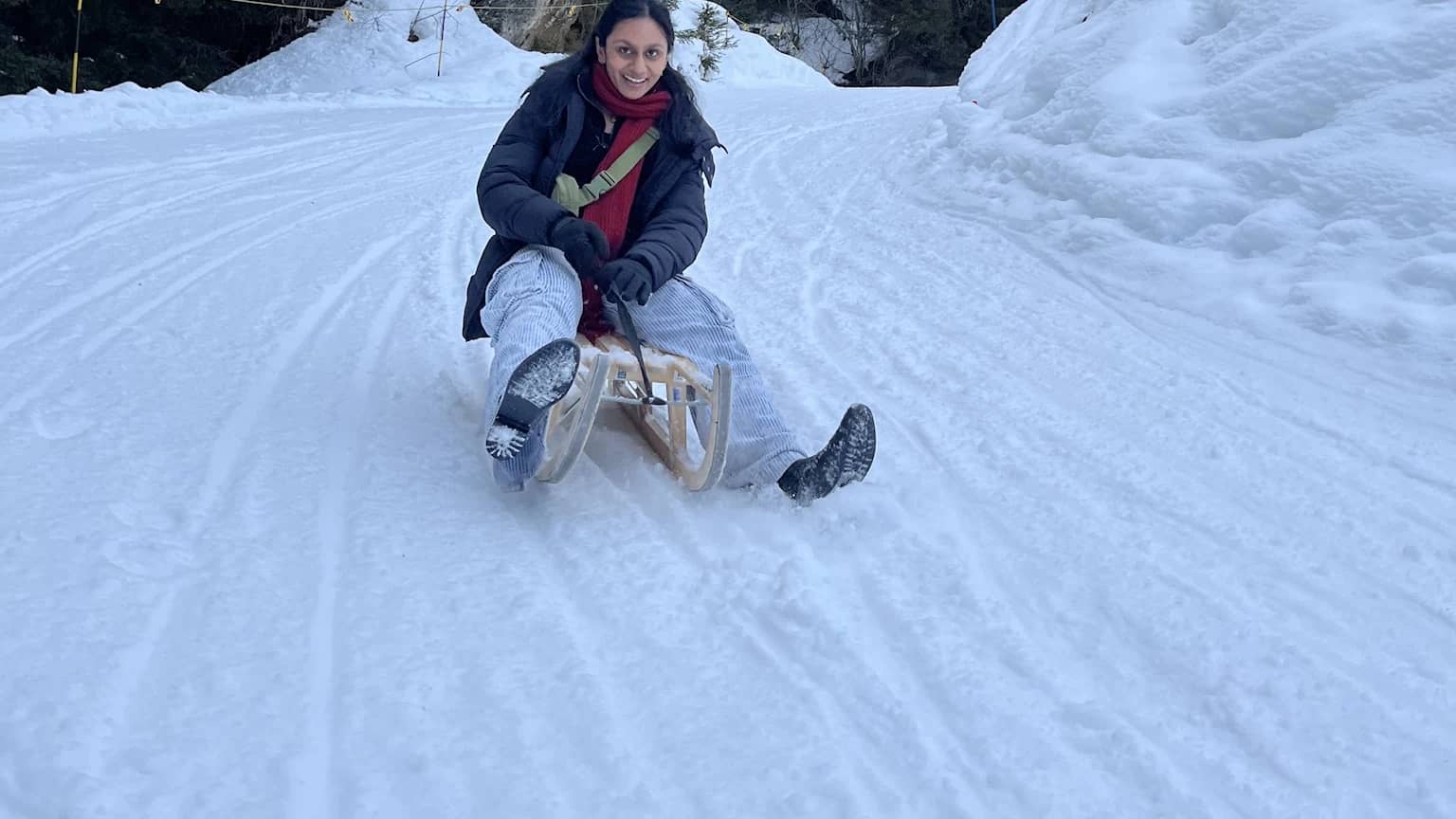 How to Steer a Sled: A Swiss Guide's Brake Method